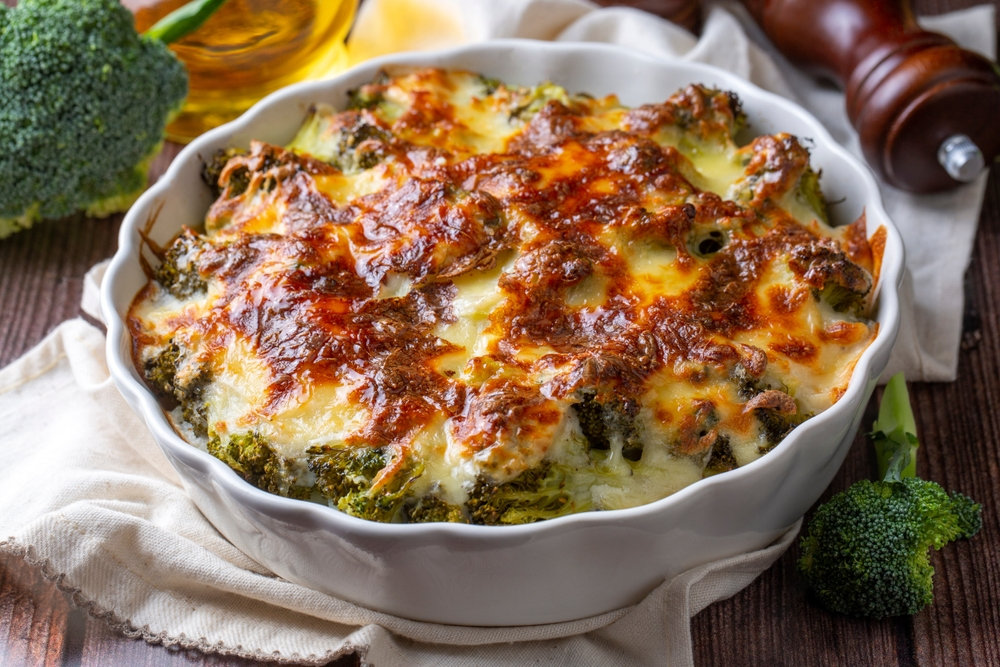 Black Truffle and Cheese Broccoli Bake